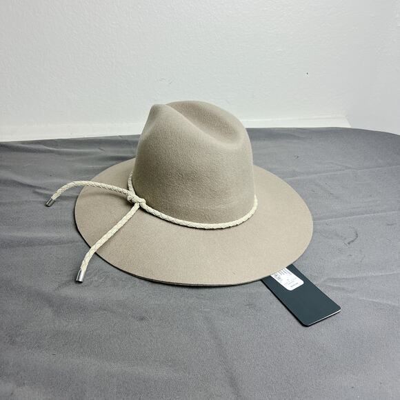 Rag & Bone Valencia Wool Fedora Hat Warm Grey NWT main image 5